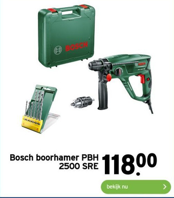 GAMMA Bosch boorhamer PBH 2500 SRE aanbieding