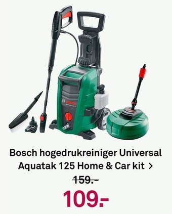 Karwei Bosch hogedrukreiniger universal aquatak 125 home&car kit aanbieding