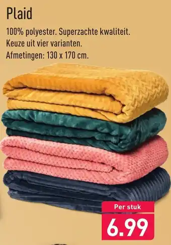 ALDI Plaid aanbieding