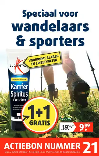 Lucovitaal Kamfer Spiritus Voetcrème aanbieding