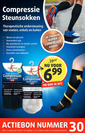 Lucovitaal Compressie Steunsokken aanbieding