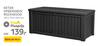 Praxis Keter Opbergbox Rockwood aanbieding