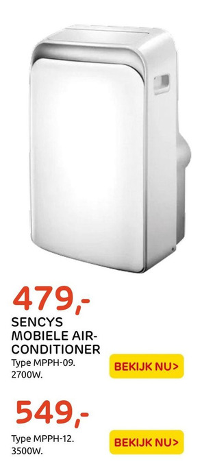 Praxis Sencys Mobiele Airconditioner aanbieding