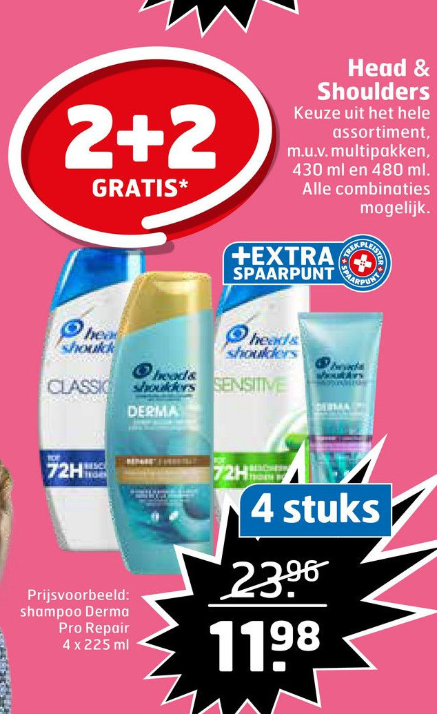 Head & Shoulders aanbieding bij Trekpleister