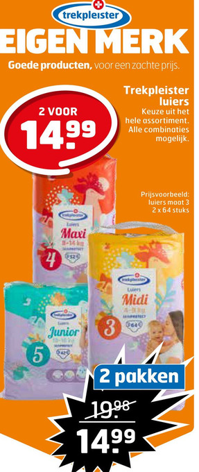 Trekpleister Trekpleister luiers aanbieding