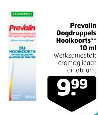 Trekpleister Prevalin Oogdruppels Hooikoorts** aanbieding