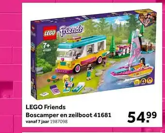 Intertoys Lego Friends Boscamper En Zeilboot aanbieding