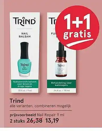 Etos Trind Nail Repair 1+1 Gratis 9ml aanbieding