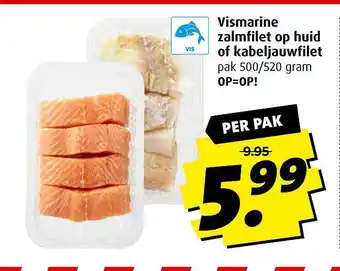 Boni Vismarine Zalmfilet Op Huid Of Kabeljauwfilet aanbieding