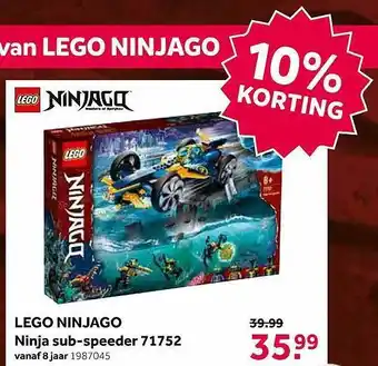 Intertoys Lego Ninjago Ninja Sub-speeder aanbieding