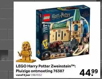 Intertoys Lego Harry Potter Zweinstein Pluizige Ontmoeting aanbieding