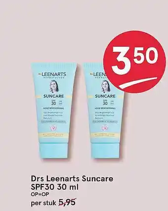 Etos Drs Leenarts Suncare SPF30 30 Ml aanbieding