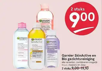 Etos Garnier SkinActive En Bio Gezichtsreiniging aanbieding