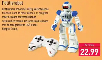 ALDI Politierobot 30cm aanbieding