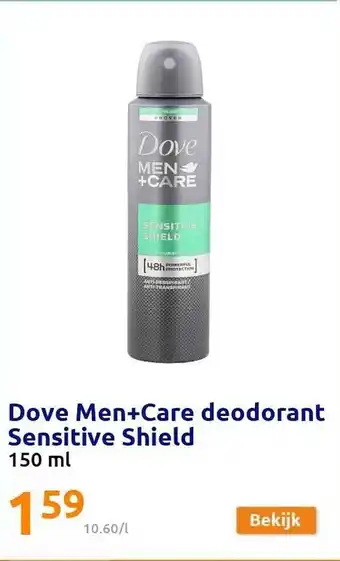 Action Dove Men+Care Deodorant Sensitive Shield aanbieding