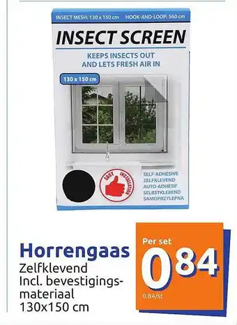 Action Horrengaas aanbieding