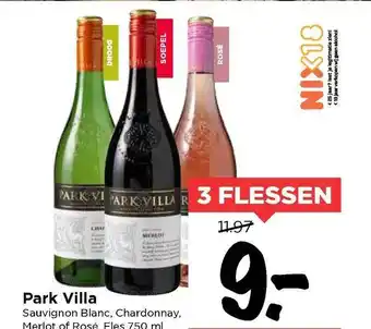 Vomar Voordeelmarkt Park Villa Sauvignon Blanc, Chardonnay, Merlot Of Rosé aanbieding