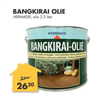 Bouwhof Bangkirai olie 2.5 liter aanbieding