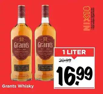 Vomar Voordeelmarkt Grants Whisky aanbieding