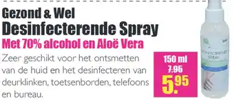 Gezond & Wel Gezond & Wel Desinfecterende Spray 150 ml aanbieding