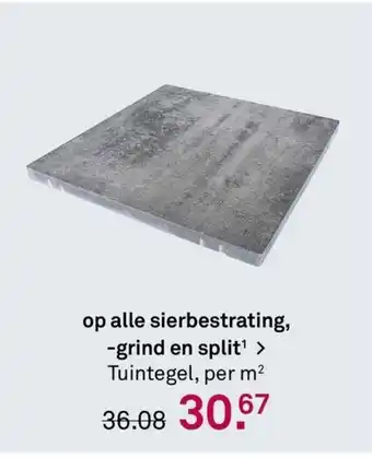 Karwei Tuintegel per m aanbieding