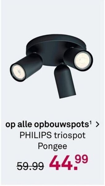 Karwei Philips triospot pongee aanbieding