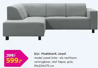 Leen Bakker Hoekbank joost aanbieding