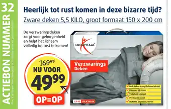 Lucovitaal Verzwarings Deken aanbieding