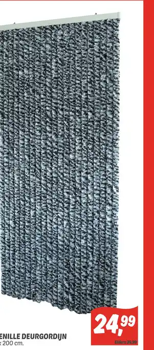 Dekamarkt Chenille Deurgordijn aanbieding