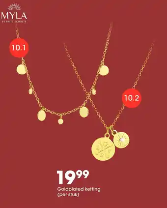 Lucardi Goldplated ketting aanbieding