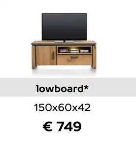 Henders & Hazel Lowboard 150x60x42 cm aanbieding