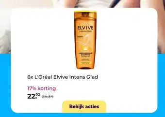 Plein.nl 6x L'Oreal Elvive Intens Glad aanbieding