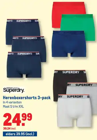 Makro Herenboxershorts 3-pack aanbieding