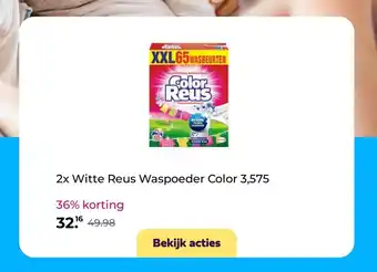 Plein.nl 2x Witte Reus: Waspoeder Color 3,575 aanbieding