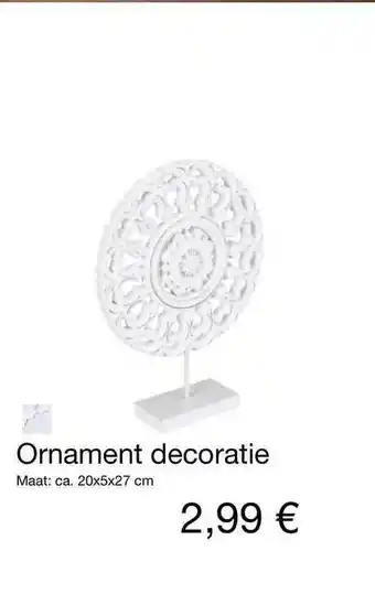 Kik Ornament decoratie aanbieding