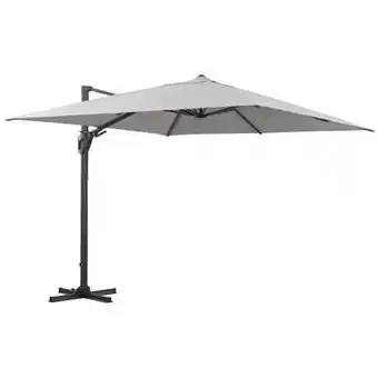 Leen Bakker Le Sud freepole parasol Biarritz - grijs - 300x300 cm aanbieding