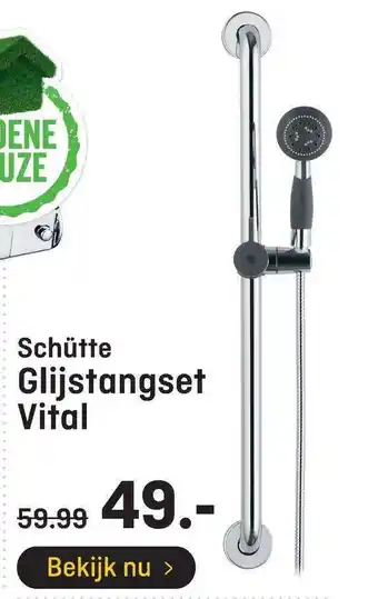 Hubo Schütte glijstangset vital aanbieding