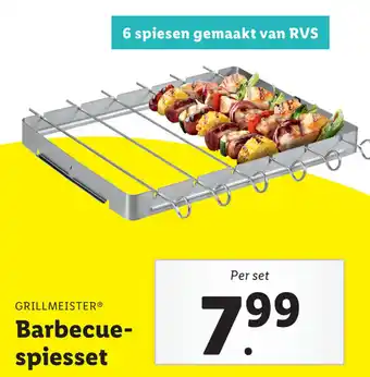 Lidl Grillmeister Barbecuespiesset aanbieding