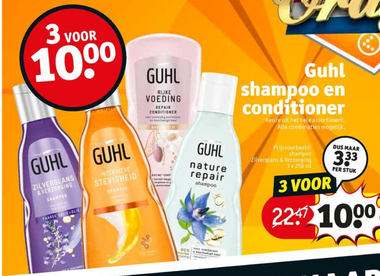 Guhl Shampoo of conditioner 3st aanbieding bij Kruidvat