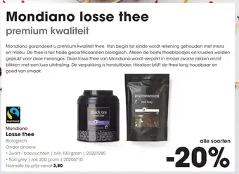 HANOS Losse thee aanbieding