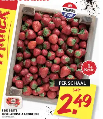 Dekamarkt 1 de beste hollandse aardbeien aanbieding