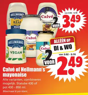 Dirk Calvé of Hellmann's mayonaise aanbieding