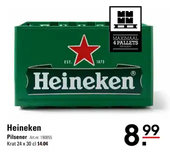 Sligro Heineken bier krat 24 flesjes aanbieding