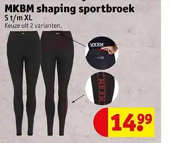 Kruidvat MKBM Shaping Sportbroek aanbieding