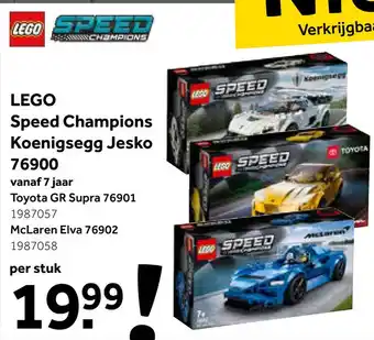 Intertoys Lego speed champions toyota GR Supra 76901 aanbieding