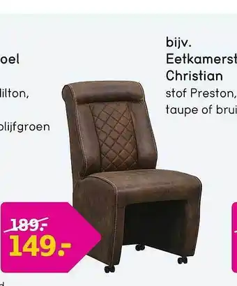 Leen Bakker Eetkamerstoel Christian aanbieding