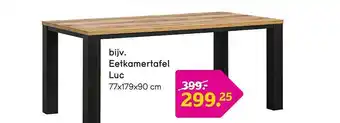 Leen Bakker Eetkamertafel Luc aanbieding