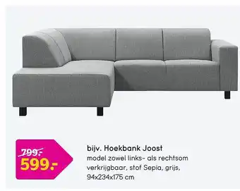 Leen Bakker Hoekbank Joost aanbieding