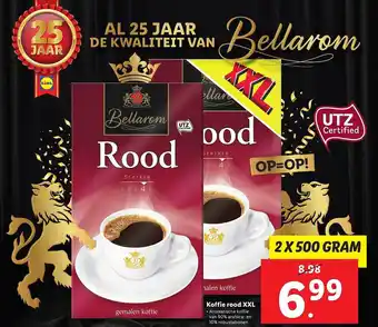 Lidl Bellarom Koffie Rood XXL aanbieding