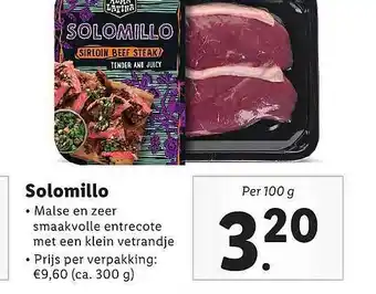 Lidl Alma Latina Solomillo aanbieding